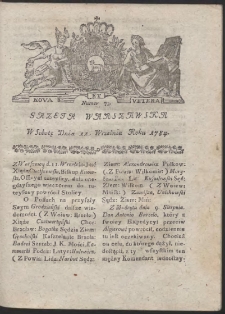 Gazeta Warszawska. R.1784 Nr 73