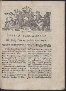 Gazeta Warszawska. R.1784 Nr 100