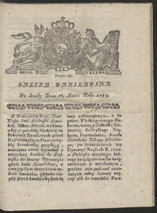 Gazeta Warszawska. R.1785 Nr 22