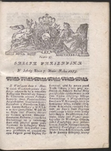 Gazeta Warszawska. R.1785 Nr 37