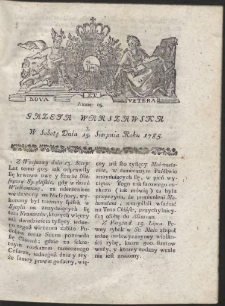 Gazeta Warszawska. R.1785 Nr 65