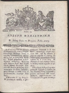 Gazeta Warszawska. R.1785 Nr 73