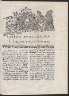 Gazeta Warszawska. R.1785 Nr 77