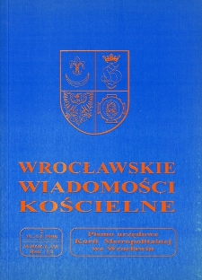 Wrocławskie Wiadomości Kościelne. R. 51 (1998), nr 2