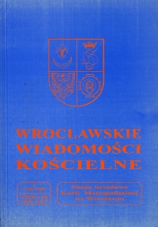 Wrocławskie Wiadomości Kościelne. R. 52 (1999), nr 1
