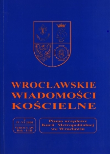 Wrocławskie Wiadomości Kościelne. R. 53 (2000), nr 2