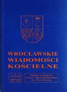 Wrocławskie Wiadomości Kościelne. R. 53 (2000), nr 3