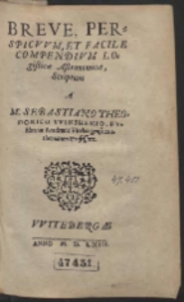 Breve, Perspicuum Et Facile Compendium Logisticæ Astronomicæ […]