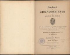 Handbuch des Grundbesitzes im Deutschen Reiche. 1, Königreich Preussen. 4., Lfg., Provinz Westpreussen. - 2., verb. Aufl.
