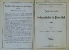 Jahresbericht des Sonderausschusses für Pflanzenschutz 1894