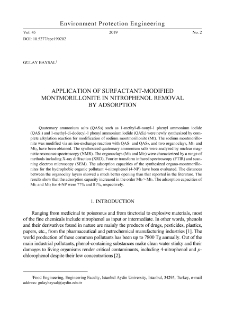Application of surfactant-modified montmorillonite in nitrophenol removal by adsorption