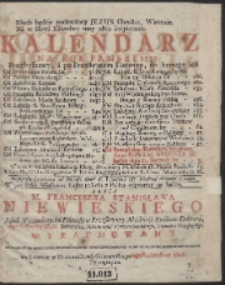 Kalendarz Na Rok Panski 1737. […]