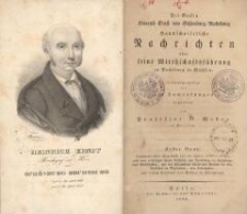 Des Grafen Heinrich Ernst von Schönburg-Rochsburg Handschriftliche Nachrichten über seine Wirthschaftsführung zu Rochsburg in Sachsen. Bd. 1, 1799-1819