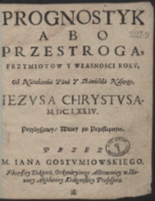 [Hēmerologeion Abo Nowy y Stáry Kalendarz Swiąt Rocznych, Y Biegow Niebieskich, … Na Rok Panski, 1674. …]