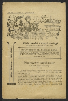 Kuchnia a Zdrowie : dwutygodnik dla każdego domu, 1908, nr 19