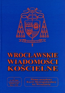 Wrocławskie Wiadomości Kościelne. R. 59 (2006), nr 4