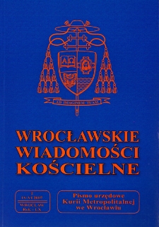 Wrocławskie Wiadomości Kościelne. R. 60 (2007), nr 2