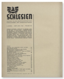 Schlesien: Zeitschrift für den gesamtschlesischen Raum. 2. Jahrgang, September/Oktober 1940, Folge 9/10