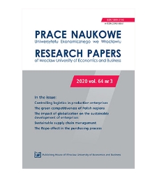 Spis treści [Prace Naukowe Uniwersytetu Ekonomicznego we Wrocławiu = Research Papers of Wrocław University of Economics; 2020; vol. 64, nr 3]