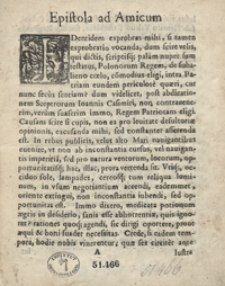 Epistola ad Amicum