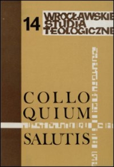 Colloquium Salutis : wrocławskie studia teologiczne. 14 (1982)