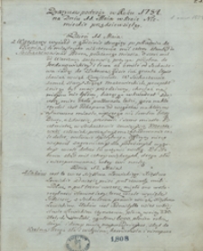 Dyaryusz podróży w roku 1784 na dniu 11 maja w kraje niemieckie przedsięwziętej