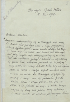 [Listy Henryka Sienkiewicza do Wandy Ulanowskiej z lat 1908-1913]