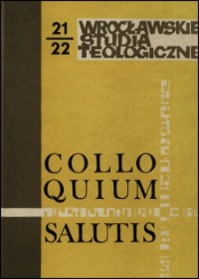 Colloquium Salutis : wrocławskie studia teologiczne. 21-22 (1989-1990)