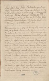 [Kopiariusz listów, mów, akt publicznych i innych materiałów odnoszących się do spraw politycznych Polski z lat 1763-1764]