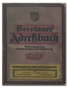 Breslauer Adressbuch 1927
