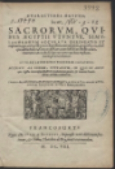 Characteres Ægyptii, hoc est, Sacrorum Quibus Ægyptii Utuntur, Simulachrorum Accurata Delineatio Et explicatio [...]