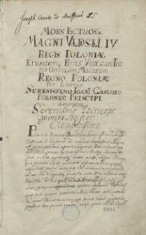 [Kopiariusz listów, diariuszy, akt publicznych i innych materiałów odnoszących się do spraw politycznych Polski z lat 1648-1674]
