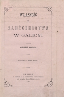 Własność w Galicyi