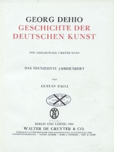 Geschichte der deutschen Kunst : der Abbildungen. Bd. 4, Das Neunzehnte Jahrhundert