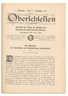 Oberschlesien. Zeitschrift zur Pflege der Kenntnis und Vertretung der Interessen Oberschlesiens. 2. Jahrgang, Dezember 1903, Heft 9