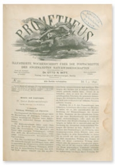 Prometheus : Illustrirte Wochenschrift über die Fortschritte der angewandenten Naturwissenschaften. 1. Jahrgang, 1890, Nr 33