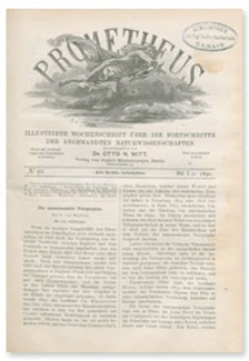 Prometheus : Illustrirte Wochenschrift über die Fortschritte der angewandenten Naturwissenschaften. 1. Jahrgang, 1890, Nr 50