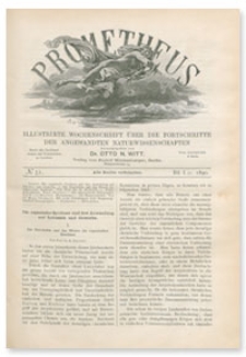 Prometheus : Illustrirte Wochenschrift über die Fortschritte der angewandenten Naturwissenschaften. 1. Jahrgang, 1890, Nr 51