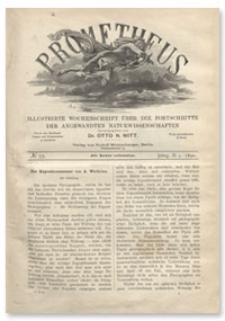 Prometheus : Illustrirte Wochenschrift über die Fortschritte der angewandenten Naturwissenschaften. 2. Jahrgang, 1890, Nr 55