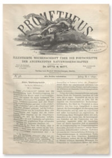 Prometheus : Illustrirte Wochenschrift über die Fortschritte der angewandenten Naturwissenschaften. 2. Jahrgang, 1890, Nr 58