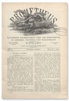 Prometheus : Illustrirte Wochenschrift über die Fortschritte in Gewerbe, Industrie und Wissenschaft. 2. Jahrgang, 1891, Nr 89