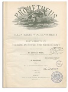Prometheus : Illustrirte Wochenschrift über die Fortschritte in Gewerbe, Industrie und Wissenschaft. 3. Jahrgang, 1891, Nr 105