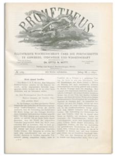 Prometheus : Illustrirte Wochenschrift über die Fortschritte in Gewerbe, Industrie und Wissenschaft. 3. Jahrgang, 1891, Nr 109