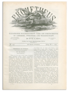 Prometheus : Illustrirte Wochenschrift über die Fortschritte in Gewerbe, Industrie und Wissenschaft. 3. Jahrgang, 1892, Nr 149