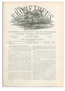 Prometheus : Illustrirte Wochenschrift über die Fortschritte in Gewerbe, Industrie und Wissenschaft. 3. Jahrgang, 1892, Nr 150