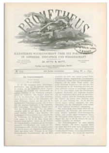 Prometheus : Illustrirte Wochenschrift über die Fortschritte in Gewerbe, Industrie und Wissenschaft. 3. Jahrgang, 1892, Nr 153
