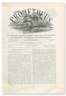 Prometheus : Illustrirte Wochenschrift über die Fortschritte in Gewerbe, Industrie und Wissenschaft. 5. Jahrgang, 1893, Nr 212