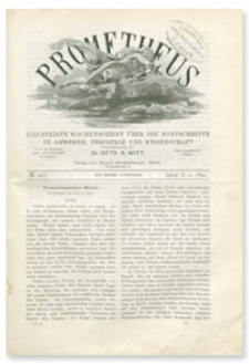 Prometheus : Illustrirte Wochenschrift über die Fortschritte in Gewerbe, Industrie und Wissenschaft. 5. Jahrgang, 1894, Nr 227