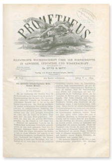 Prometheus : Illustrirte Wochenschrift über die Fortschritte in Gewerbe, Industrie und Wissenschaft. 5. Jahrgang, 1894, Nr 243