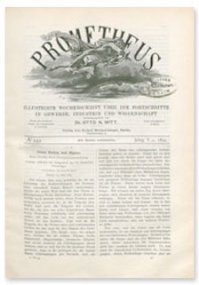 Prometheus : Illustrirte Wochenschrift über die Fortschritte in Gewerbe, Industrie und Wissenschaft. 5. Jahrgang, 1894, Nr 249